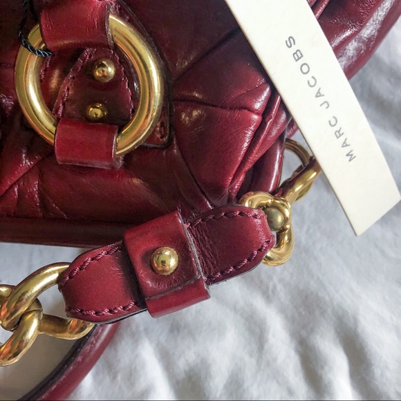 Marc Jacobs Stam leather bag in bordeaux NWT - Picture 9 of 14